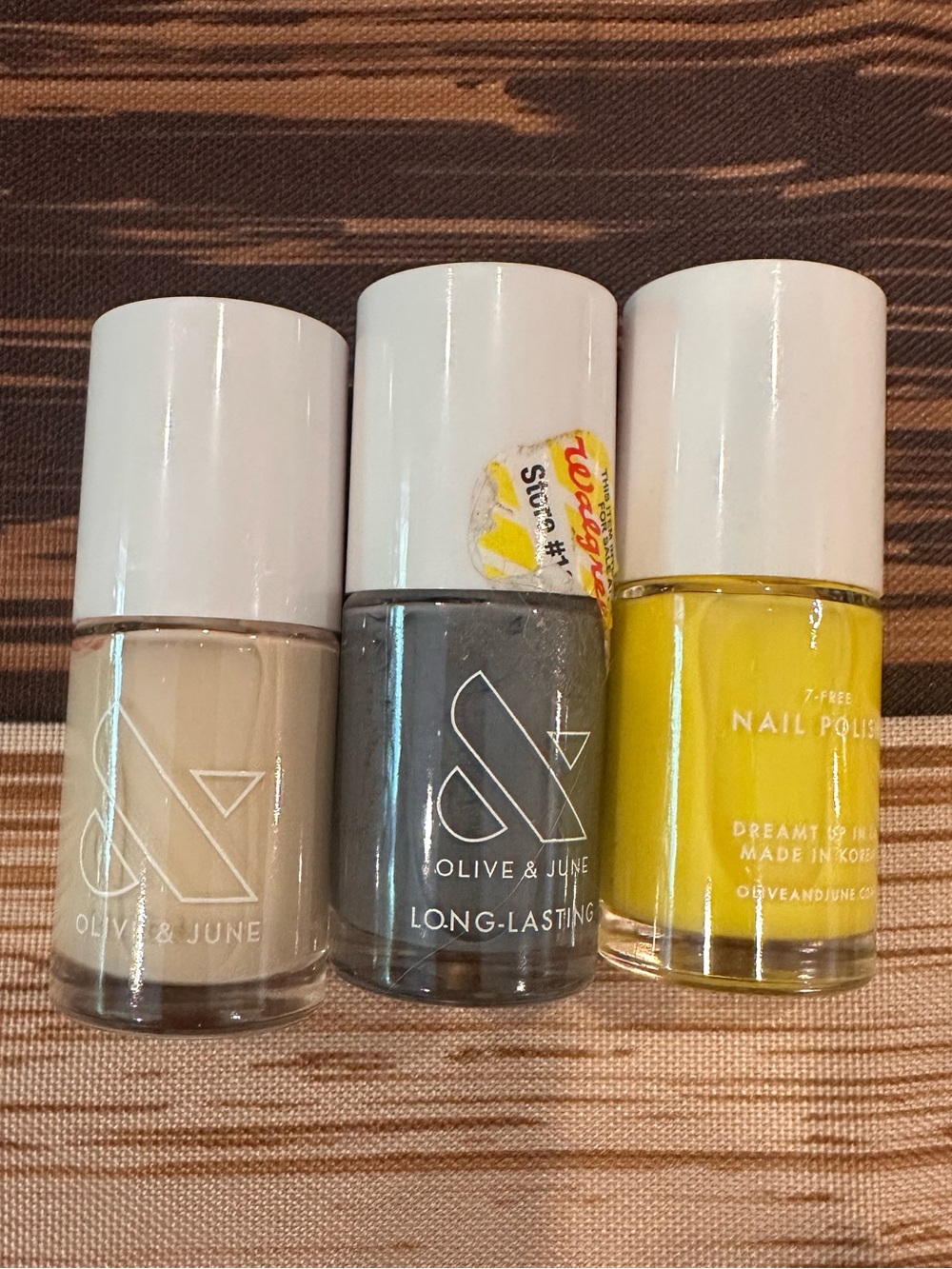 Olive & June Neutral, Slate & Yellow Nail Polish Set-100% chance